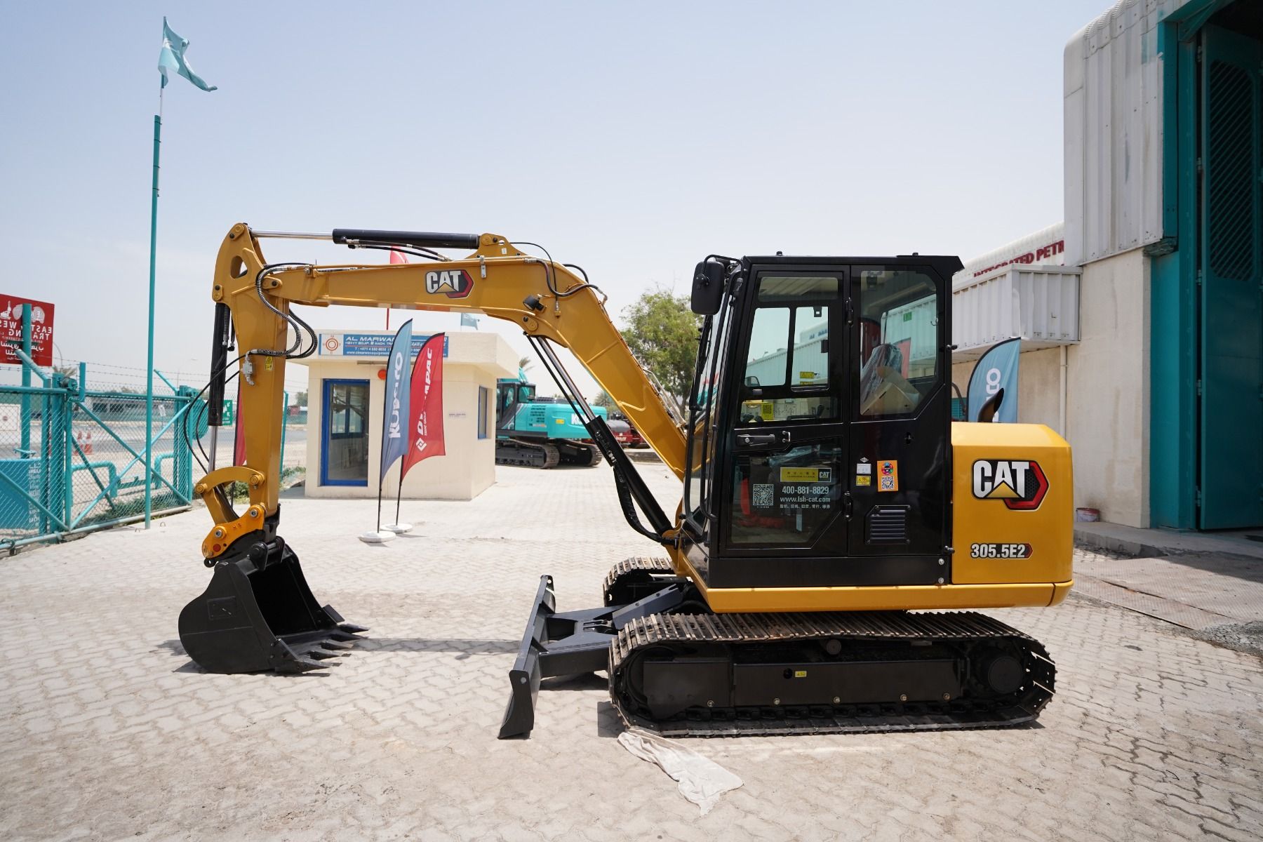 2021 Like-New Cat Caterpillar 305.5E2 5 ton Mini Excavator Hydraulic Crawler Excavator Tracked Digger